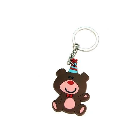 cartoon pvc rubber keychain