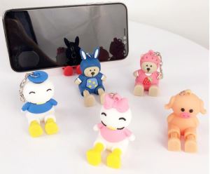 ソフトPVC 3Dモバイルホルダー携帯電話ホルダー