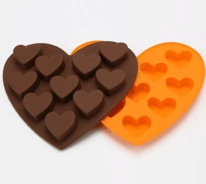 ハート型チョコレートシリコンモールドケーキ