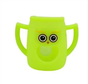 赤ちゃんのミルクボトルのためのホットセールかわいいシリコーンボトルスリーブ