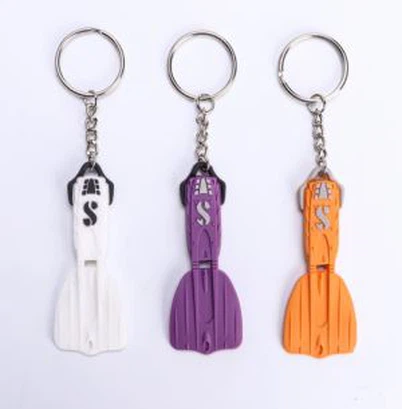ゴムキーチェーンファッション3D形ソフトPVCキーホルダー